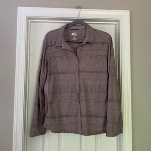 REI Women's Button Down Shirt - Purple